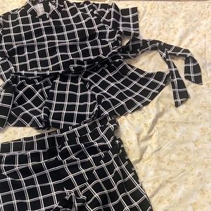 Black & white Pantsuit